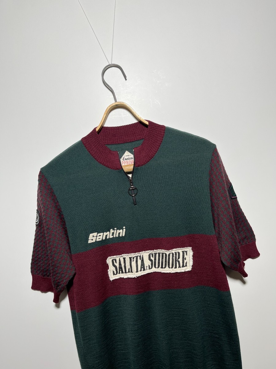 Santini SMS x Eroica 'Salita e Sudore' Wool Cycling Jersey Size L