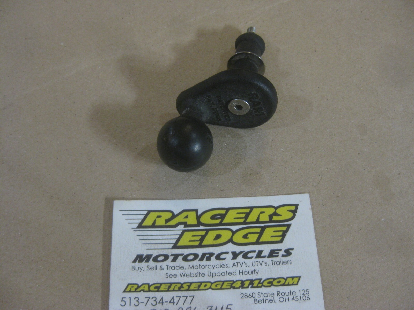 Genuine Ram Mount Cell Phone Holder Sportbike Center Stem Bolt Triple Tree