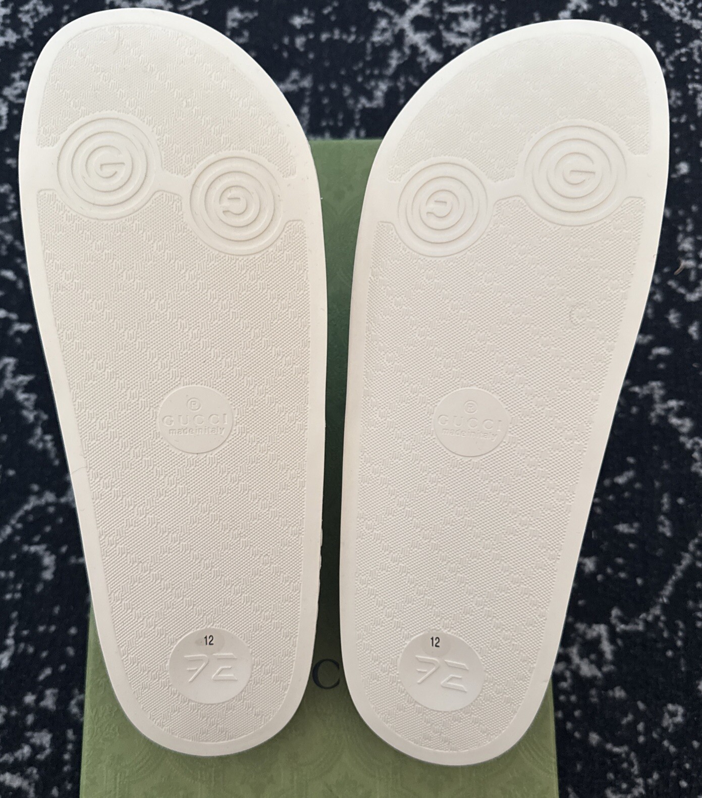 Gucci BUNNY TOAST H20 Animal Web Slides Monogram Sandals G 12 US 12.5 image 8