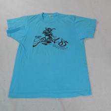 Vintage Thesbian Festival Shirt Mens Large Blue Single Stitch 1985 Outdoor Tee