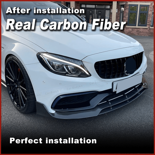 Alerón delantero de carbono para Mercedes C205 A205 C63 AMG Coupe 15-18 - Imagen 4 de 11