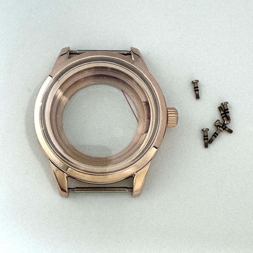 PVD 39mm Galwanizowane szkło mineralne Etui na zegarki do mechanizmu NH35 NH36 4R 7S - Zdjęcie 2 z 4