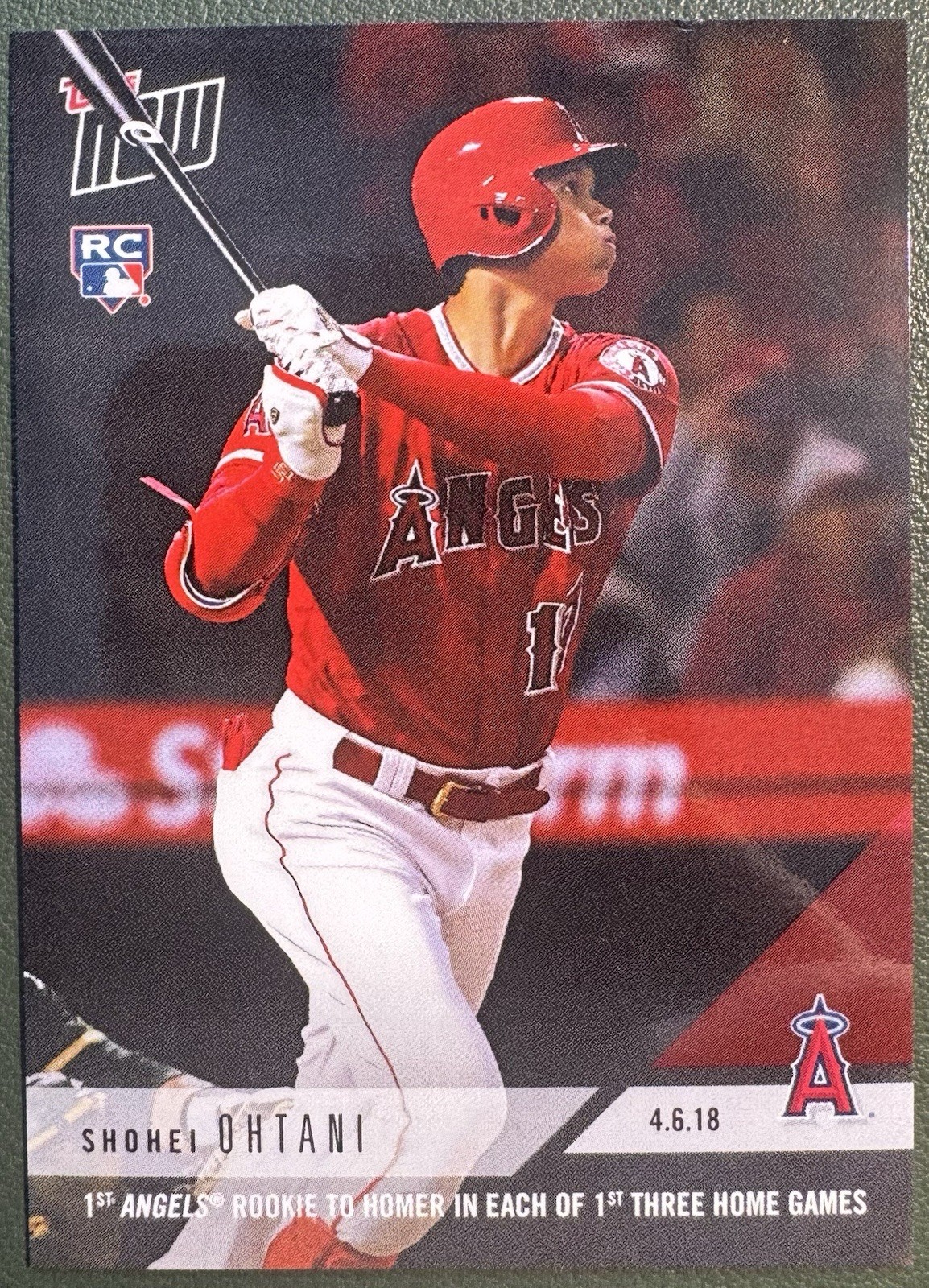 2018 TOPPS NOW #42 SHOHEI OHTANI RC ROOKIE HOMERS 1ST 3 HOME GAMES