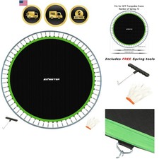 Replacement Jumping Mat, Fits 14 ft Round Trampoline Frame with 72 V-Hooks, U...