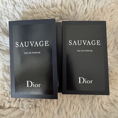2 Dior Sauvage Eau de Parfum Spray 1ml Travel Size Sample