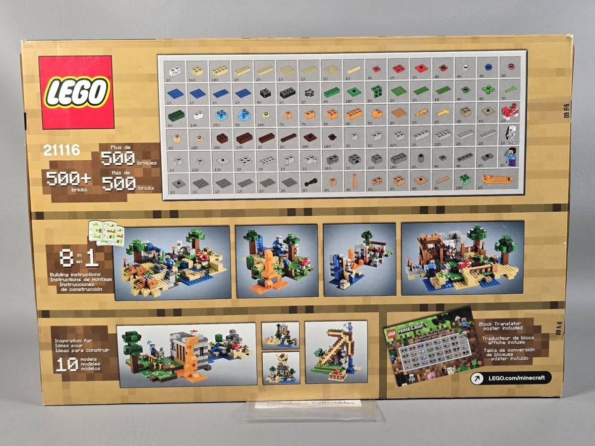 LEGO Minecraft Crafting Box 21116 Sealed Retired with Steve