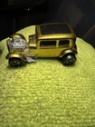 Hot Wheels Redline 1968 Classic ‘32 Ford Vickey’ Coupe . Gold W/White Interior