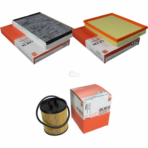 Mahle / Knecht Innenraumfilter LAK 75 Luftfilter LX 735 ÖLfilter OX 182D-image