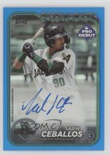 2024 Topps Pro Debut Blue Foil Auto 105/150 Sabin Ceballos #PD-50 Auto 4z8