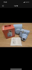 FUJIFILM Instax Mini 12 Instant Film Camera Pastel Blue Boxed & Case - Fast Del