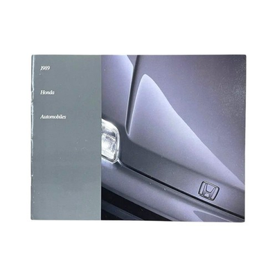 #ad #ad 1989 Honda US Brochure Car Manual Catalog Auto Vehicle OEM Vintage $77.73