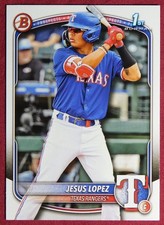 2025 Bowman Prospects #BP-88 Jesus Lopez Texas Rangers
