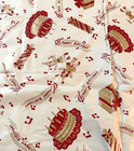 Vintage 1990s Happy Birthday Music Notes Cake Party Vinyl Tablecloth 55"x78" — photo 2