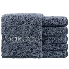 Makeup Remover Wash Cloth 6 Pack, Soft Quick Dry Facial Cleansing Makeup Towe...