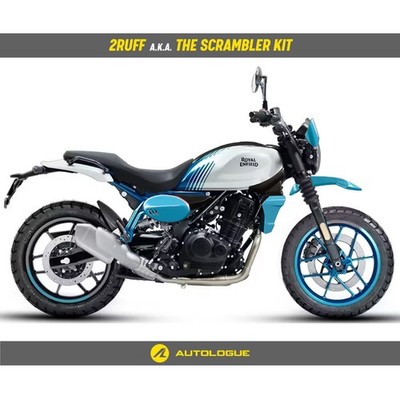2 RUFF Bolt-On Scrambler Kit fit for Royal Enfield Guerrilla 450 BRAVA BLUE