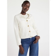 Free Assembly Women  s Long Sleeve Cardigan Sweater with Chest Pockets, Midweight