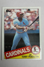 Topps 1985 Terry Pendleton Rookie Card #346 St. Louis Cardinals Baseball. rookie card picture