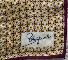 Vintage 60s-70s Schiaparelli Scarf. Measures About 23 Inches Square.