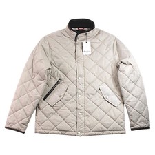 Robert Graham Jacket Mens XL Stone Quilted Full Zip Padded Lined Casual $248 NEW