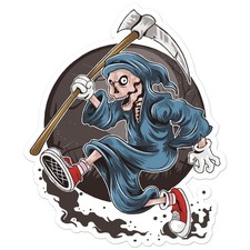 Death Grim Reaper - Vinyl Decal Sticker - Car Window Laptop - ebn7933