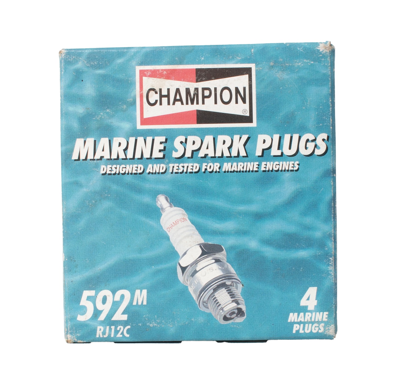 Champion Copper Marine Spark Plug 4 Pack Fit Variety Marine Engines Part ID 592M