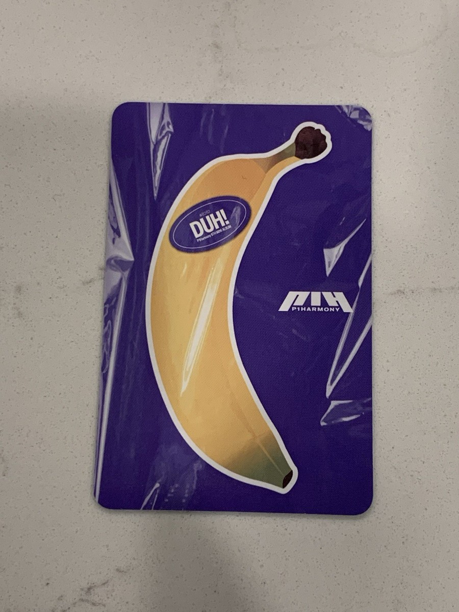 P1HARMONY DUH US WALMART EXCLUSIVE THEO BANANA VER PHOTOCARD | eBay