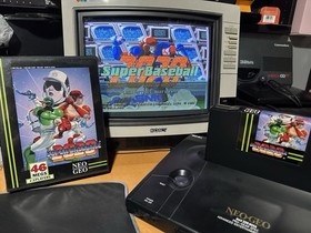 Authentic Super Baseball 2020 Neo Geo AES English Complete, Tested, Please Read!