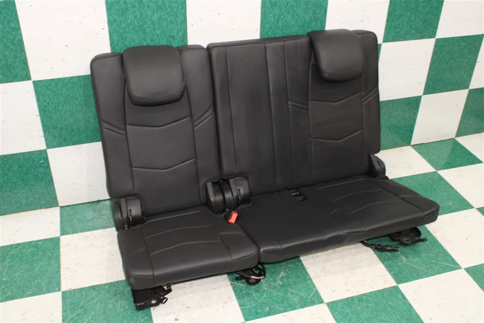 19' ESCALADE Power Folding Black Perf Leather Rear Third 3rd Row Seat Assembly Foto 2 de 4