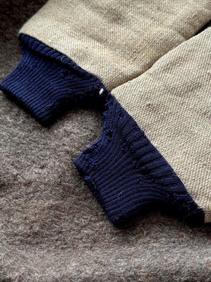 Luvas de trabalho 'Varejki' vintage da década de 1970 União Soviética URSS - Imagem 3 de 4