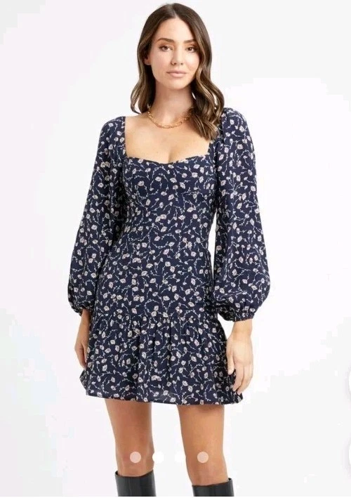 kookai fleur mini dress Posey featuring a strapless neckline that effortlessly highlights your shoulders Kookai Floral Dresses for Women