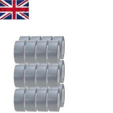 Silver Duct Tape - 24 Rolls of 48mm x 45m | Perfect for Indoor/Outdoor 0.09 per metre