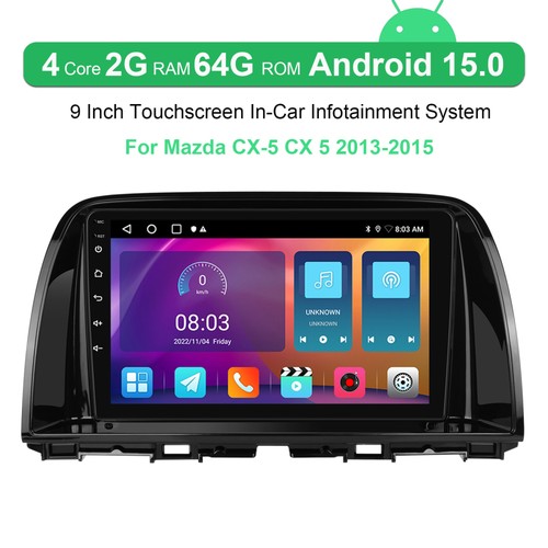 2+64GB Für Mazda CX5 CX-5 2012-2016 Autoradio Navigation Android 15 GPS Navi RDS - Bild 2 von 19