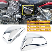 Fit Yamaha XV 700 750 1000 1100 Virago Chrome Left Right Battery Side Covers🎁