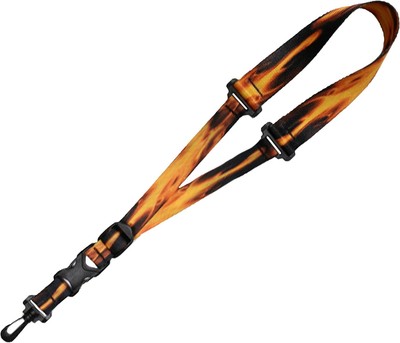 Saxophone Strap - Stylish Quick Release, Adjustable Sax Neck Straps, Fire Print