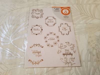  NEU SELTEN BITTE ANSEHEN Tonic Studios Special Sentiment Foil Topper Pack RAR 