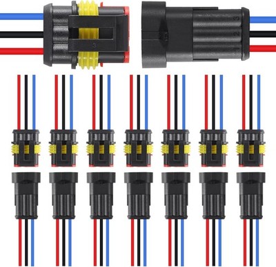 8Pair 3Pin Connector Waterproof Electrical 3 Pin Plug Auto Electri Size: 3 pin