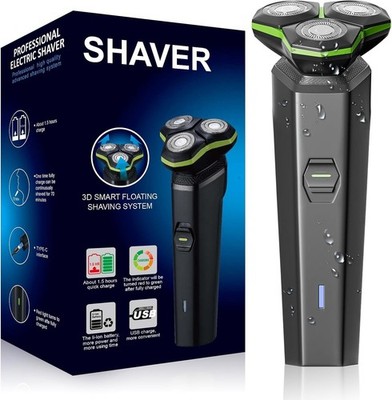 Electric Razor for Men Magnetic Detachable Head 3D Floating Travel