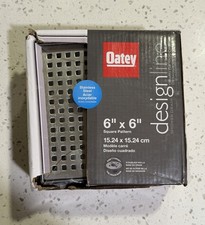 Oatey Square Shower Drain w/ Cover Stainless Steel 6" x 6" DSS2060R-D-04