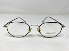 Moda Italia 108 Col.96 45-19-140 Black/Gold Metal Full Rim Eyeglasses Frame MR50