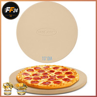 Pizzastein Rund 38 Cm Brotbackstein FüR Backofen Gasgrill Cordierit Pizza Kekse