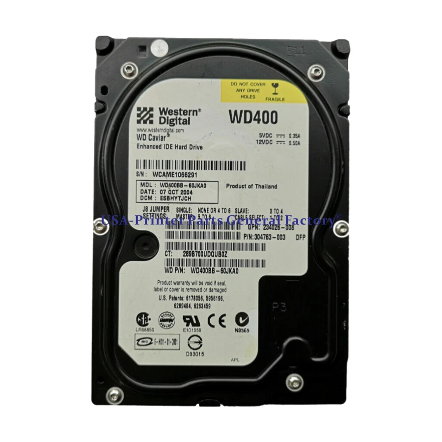 compatible For WD 40GB WD400BB 7200RPM PATA IDE 3.5" HDD Hard Disk Drive New - Image 3 of 4