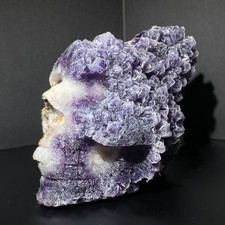 1003g Rare amethyst skull hand carved crystal skull healing