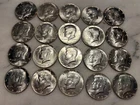 20 Kennedy 1967 Half Dollars 40% Silver Very Good Condition # 14
