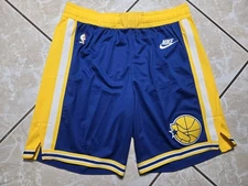 New Nike Golden State Warriors Authentic NBA Dri Fit ADV Game Shorts Sz 42 XL