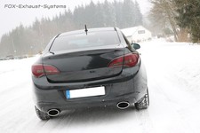  Edelstahl Duplex Racing-Anlage ab Kat Opel Astra J Stufenheck je 160x90mm 