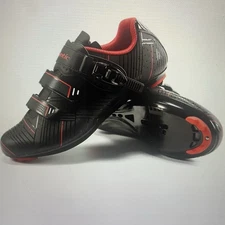 NEW Santic Roadway Red Men Unisex Road Cycling Shoes U-Heel Black Red SZ US 11