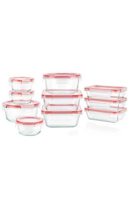 Pyrex 20pc Glass Freshlock Food Storage Set: Glass Containers with