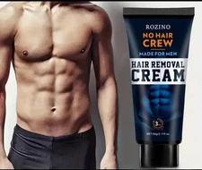 Rozino NO HAIR CREW Made For Men Hair Removal Cream 2.11 Oz NEW & SEALED BOX!