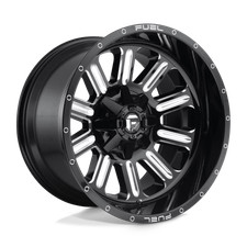 15X8 Fuel 1PC D620 HARDLINE 5X5.5 -18MM GLOSS BLACK MILLED