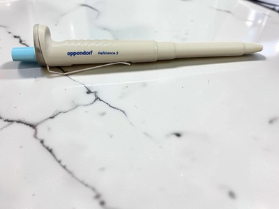 Eppendorf Reference 2 Pipette Design Ballpoint Pen Light Blue